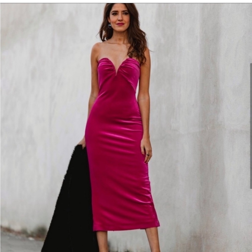 ZARA velvet dress